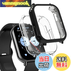 �y���������zHianjoo 2���� Xiaomi Redmi Watch 5 Lite �Ή� �P�[�X �t�B���� [�ی�J�o�[ + �t�B���� ��̌^] Xiaomi Redmi Watch 5 Lite �Ή� �J�o�[ TPU�f�� �\�t�g�P�[�X �S�ʕی� �ی�t�B���� �Ռ��z�� ��