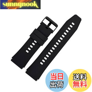 �y���������z[PrimeBlis] �����p�o���h �r���v�o���h 22mm for Huawei watch GT2/3pro 46mm �V���R�� �_�炩�� �G��S�n���� ���E�ȒP �F�F�u���b�N�A�T�C�Y�F22mm