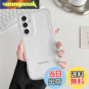 �y���������zZTOFERA Clear Wave Frame Case for Samsung �F�F�����A�T�C�Y�FSamsung S24 FE�p