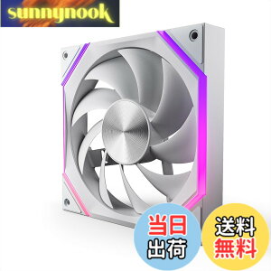 �y���������zAsiaHorse Nyota ARGB PC�P�[�X�t�@�� 120mm (12cm) 1�{ �t���E�z�C�p [�����\PWM/�É�] 4Pin PWM 5V 3Pin ARGB 2000RPM/61.5 CFM/HDB�x�A�����O/������ ���[�J�[RGB�\�t�g�Ή� (ASUS Aura, ASRock, GIGABYTE, MSI) �F