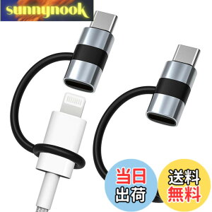 �y���������zGLOWZEN ���C�g�j���O �^�C�vc �ϊ� typec lightning �ϊ� 2�Z�b�g 60W PD�}���[�d 480Mbps�����Ńf�[�^�]�� �C���z���Ή��s��