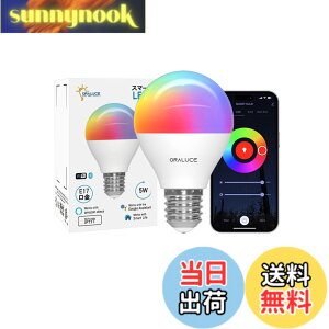 �y���������zORALUCE �X�}�[�g LED�d�� E17���� �F�FRGB�A�T�C�Y�FG�` 1��