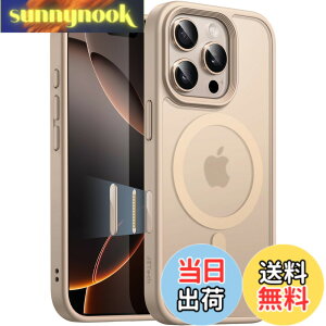 �y���������zJETech iPhone 16 Pro Max 6.9�C���`�p �}�O�l�b�g �P�[�X �J�����R���g���[���L���v�`���{�^�� MagSafe�ɑΉ� �������̃}�b�g�w�� ���^ �ϏՌ� �J�o�[ �F�F�f�U�[�g�`�^�j�E��