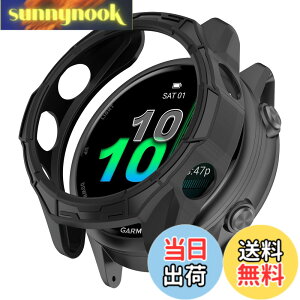 �y���������zHeeNia Garmin �Ή� �P�[�X �V���R���ގ� �ی�P�[�X �J�o�[ �Ռ��z�� ���y�� �_�� �Ռ��h�~ �C�菝�h�~ �ی�J�o�[�p �F�F�u���b�N�A�T�C�Y�FGarmin Forerunner 970