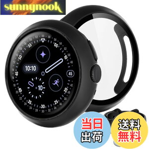 �y���������zBUITFOU For Google Pixel Watch 4 �J�o�[ 41MM Pixel Watch 4 �J�o�[ �[�d���T�|�[�g �����^ PC+�K���X�f�� ��̌^ �S�ʕی� �����ȒP �ϏՌ� �����ߗ� �w��h�~ ���h�~ �F�F�u���b�N�A�T�C�Y�F