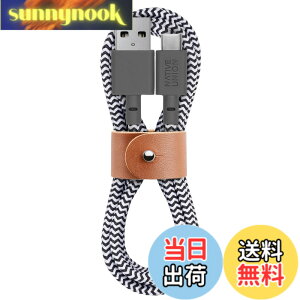�y���������zNative Union Belt Cable USB-A to USB-C �| 1.2m �����͏[�d�P�[�u�� ���U�[�X�g���b�v�t�� �| iPhone 17 Pro / 17e / Air�AGalaxy S26 / S25 Ultra�AZ Fold 7 / Flip 7�APixel 10 Pro�AiPad Pro �Ή� (1.2m�CZebra/�[�u��