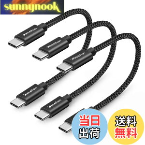 �y���������zCLEEFUN USB C �^�C�vC �P�[�u�� PD�Ή� 60W�}���[�d - iPad Mini 6 2021�AMacBook�AiPad Pro 2018�AGalaxy�AXperia�APixel��USB-C�@��Ή� �F�F�u���b�N�A�T�C�Y�F0.3m