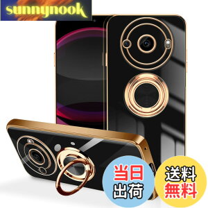 �y���������zLuFiYa �P�[�X �����O�t�� �J�o�[ TPU�f�� �X�^���h�@ �X�}�z�P�[�X �y�� �ϏՌ� ���� �C�菝�h�~ �����h�~ �ԍڃz���_�[ 360°��] �P�[�X �F�F�u���b�N�A�T�C�Y�FAQUOS R8 pro