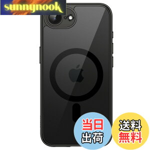 �y���������zJETech iPhone 17e (2026) / iPhone 16e�p �}�O�l�b�g �P�[�X MagSafe�Ή� �Ռ��z�� �o���p�[�J�o�[ �����h�~ �N���A�o�b�N 6.1�C���`�f�B�X�v���C �F�F�u���b�N