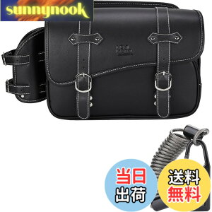 �y���������zKEMIMOTO �T�C�h�o�b�O �o�C�N�p �T�h���o�b�O �o�b�N �h���� �h�� �h�����N�z���_�[�t�� �������[ �u���b�N 5L/9L/10L/15L/20L �F�FBlack�A�T�C�Y�F10L�i����h�~�΍�j