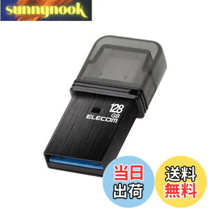 �y���������z�G���R�� USB������ USB3.2(Gen1) Type-C �L���b�v�� �F�F�u���b�N�A�T�C�Y�F128GB