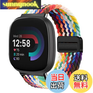 �y���������z[KeeFos] �o���h Fitbit(�t�B�b�g�r�b�g) Versa 4/Versa 3/Sense 2/Sense �Ή� �����o���h �i�C�����f�� ���C�o�b�N�� �}�O�l�b�g���o�b�N�� �ւ��x���g �݊��� �L�k�� �T�C�Y���� �҂݃u���X
