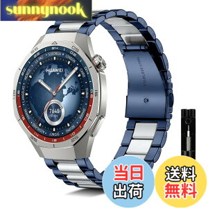 �y���������z[KeeFos] 22mm �o���h Huawei Watch GT5 Pro 46mm/Huawei Watch GT5 46mm/Watch GT4 46mm/Watch 4 46mm/Watch 4 Pro 48mm/Watch GT 3 �Ή� �����o���h �X�e�����X �E�H�b�`�o���h �����o���h �����ȒP ���������� �F