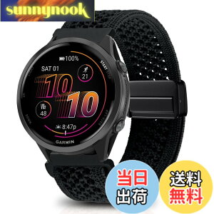 �y���������z[KeeFos] 22mm �o���h Garmin(�K�[�~��) Venu 4 45mm/Venu 3 45mm/2/Forerunner 570 47mm/265/255/Vivoactive 4/Active�Ή� �����o���h �i�C�����f�� ���C�o�b�N�� �}�O�l�b�g���o�b�N�� �ւ��x���g �҂ݕ� 
