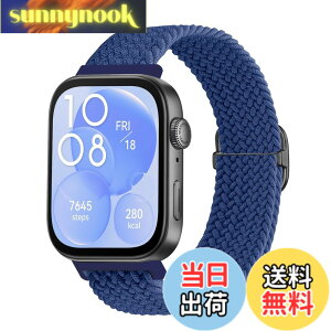 �y���������z[KeeFos] �o���h Huawei(�t�@�[�E�F�C) Watch Fit 5 Pro/5/4 Pro/Fit 4/Fit 3 �Ή� �����o���h �i�C�����f�� �ւ��x���g �݊��� �L�k�� �T�C�Y���� �҂݃u���X���b�g �ʋC�� �_�炵 �F�F�u���[