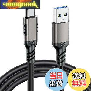 �y���������zUSB Type-C �P�[�u�� USB-A to USB-C �y10Gbps�f�[�^�]�� 3A/20V�}���[�d�z USB3.2 Gen2�W�� QC3.0�Ή� MacBook Pro/Air�Aiphone15�AGalaxy�APixel�AXperia���^�C�vc�@��Ή� �T�C�Y�F1M