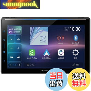 �y���������zPioneer �p�C�I�j�A �f�B�X�v���C�I�[�f�B�I AppleCarPlay AndroidAuto�Ή� Wi-Fi���[�^�[ �Z�b�g �F�F�u���b�N�A�T�C�Y�F10.1�C���`