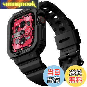 �y���������zamBand Apple Watch�o���h 44mm 42mm �o���p�[�P�[�X�t�� ���ȃ����Y�o���h Apple Watch SE iWatch Series 7 6 5 4 3 2 1�p �X�|�[�c�~���^���[�ی�P�[�X �v���e�N�^�[ �����h�~ �ϏՌ� �F�F�u��