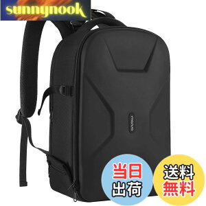�y���������zMOSISO �J�����o�b�N�p�b�N �ی� �J�����o�b�O 15-16 �C���` ���� �O�r & ���b�v�g�b�v �R���p�[�g�����g�t�� �F�F�u���b�N�A�T�C�Y�F44 x 30 x 19 cm