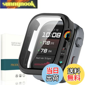 �y���������z�P�[�X+�K���X�t�C���� PC+�K���X �����x �L�Y�h�~ ��̌^�J�o�[ ���t���ȒP �y�� �ی�J�o�[ �F�F�u���b�N�A�T�C�Y�FHUAWEI WATCH D2
