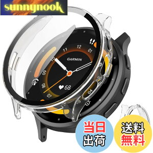 �y���������zJXRICH �Ή� Garmin Venu 3 �P�[�X �Ή� 45mm �y�� PC+�����K���X �K�[�~�� Venu3�p �ی�J�o�[ �����x �����ȒP �ϏՌ� �S�ʕی� venu 3 �p �J�o�[ 45mm �P�[�X�Ή� �F�F�N���A�A�T�C�Y�FGarmin