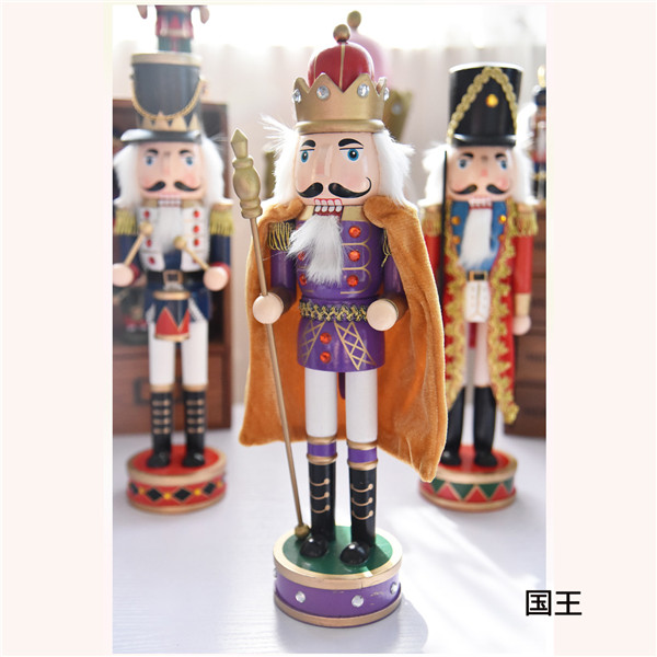 木工品 くるみ割り人形く ドイツ 国王 兵士 ドラマー 人形 祝日 38cm 人形 工芸品 洋風 置物 サンタクロース クリスマス プレゼント  ja283c0c0g4 サニープライズ 