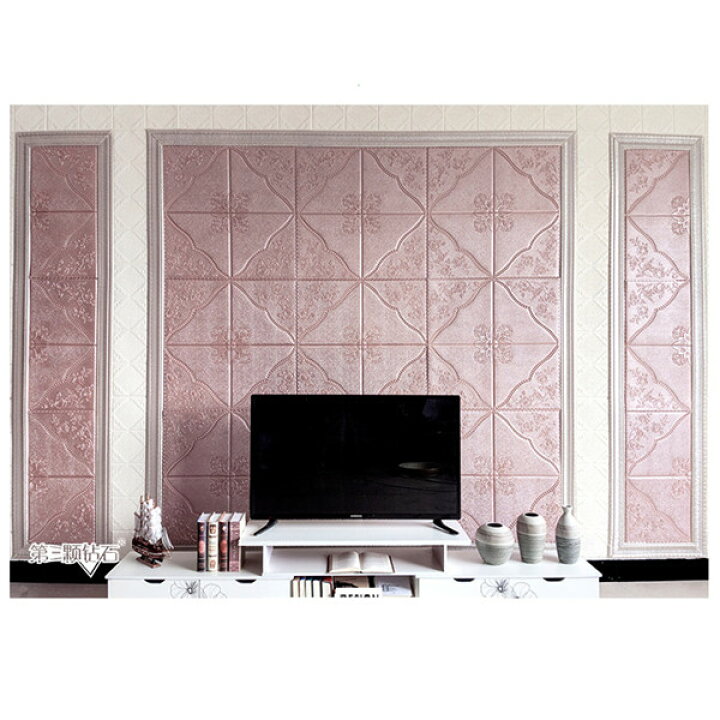 市場 Diy クッションブリック 壁紙 3d立体シート おしゃれ のり付き壁紙シール 発泡スチロール クッションシート 壁 レンガ風