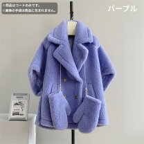 楽天市場】ファー コート ショート（カラーパープル）の通販