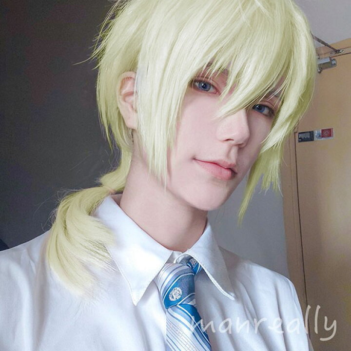 楽天市場 ウィッグ フルウィッグ ロングウィッグ ロングヘア ロング かつら 自然 前髪あり コスプレ 男装 おしゃれ かっこいい 可愛い 耐熱ウィッグ 小顔効果抜群 コスチューム 金髪 王子様 文化祭 学園祭 イベント ミルキー ゴールド 金髪 Dp013g5g5g4 代引き不可