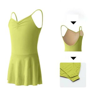 バレエ レオタード 子供 キャミソール スカート付き 衣装 かわいい ダンス 股下スナップ 女の子 子供 キッズ ジュニア 新体操 練習着 演出用 ピンク ネイビー パープル 100cm 110cm 120cm 130cm 140cm