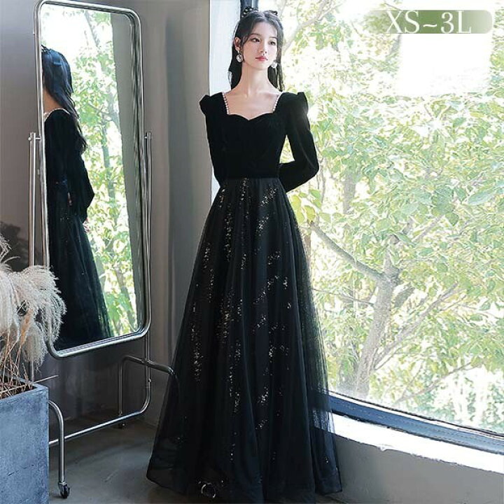 楽天市場】ドレス 大人 ピアノ 発表会 ロングドレス 演奏会 結婚式  
