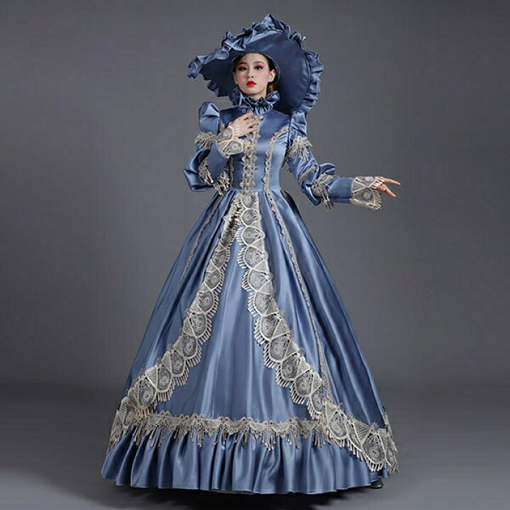 楽天市場 ロングドレス 貴族ドレス お姫様ドレス ドレス 中世ヨーロッパ ステージ 袖あり 盛り袖 衣装 貴婦人 ラフカラー 上品 帽子付き 演奏会 舞台衣装 貴族風 メルヘン ゴージャス ドレス衣装 声楽 撮影 コスプレ Aライン フリル ブルー S M L Xl Da2s1s1c8 代引 楽天市場 ロングドレス 貴族ドレス お姫様ドレス ドレス 中世ヨーロッパ ステージ 袖あり 盛り袖 衣装 貴婦人 ラフカラー 上品 帽子付き 演奏会 舞台衣装 貴族風 メルヘン ゴージャス ドレス衣装 声楽 撮影 コスプレ Aライン フリル ブルー S M L Xl Da2s1s1c8 代引