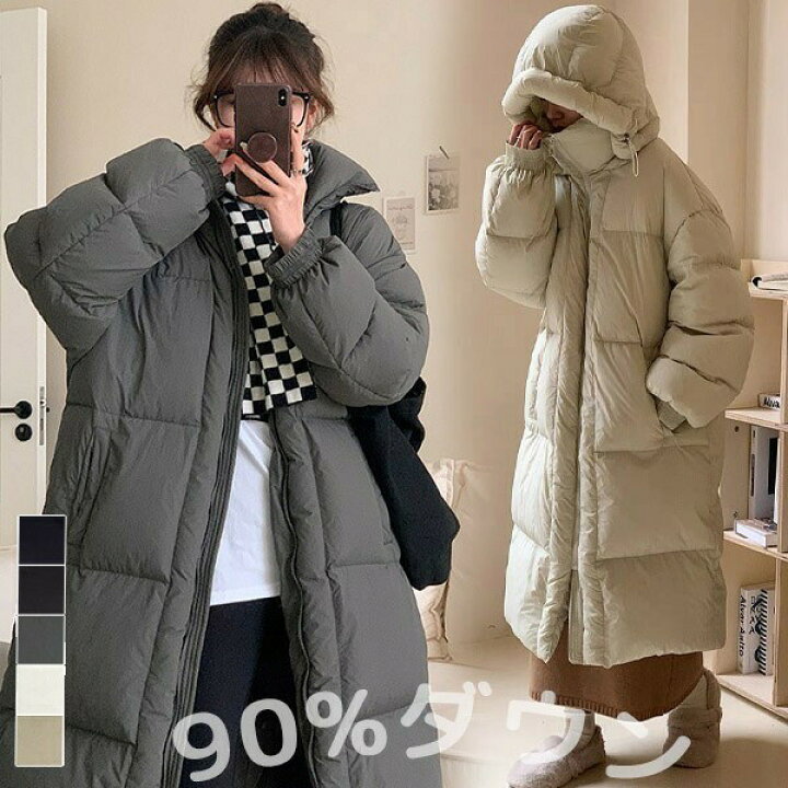 楽天市場】90%ダウン ダウンコート レディース ロング ベンチコート 