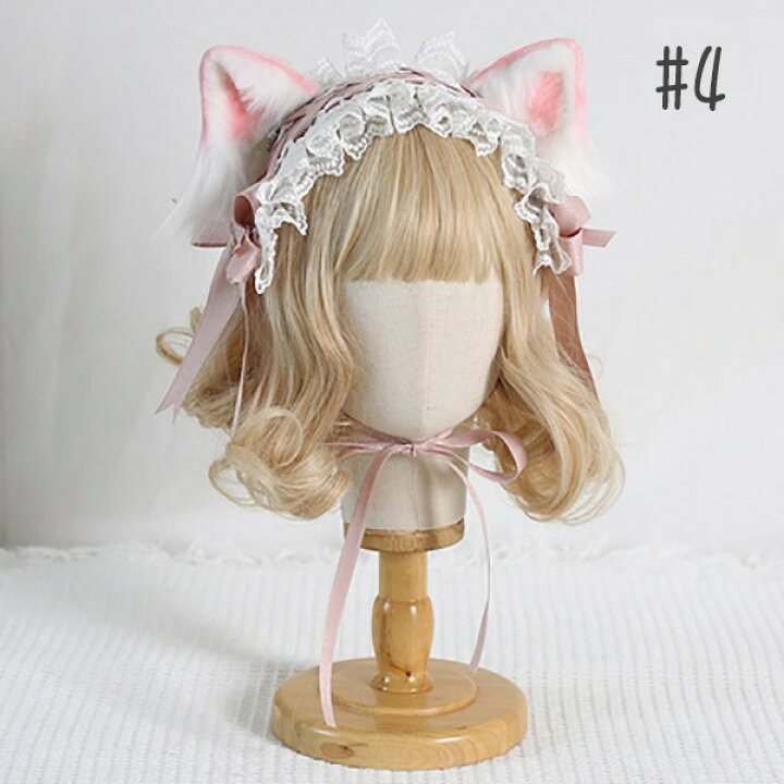 楽天市場】猫耳 カチューシャ ヘッドドレス コスプレ小道具 ロリータ 