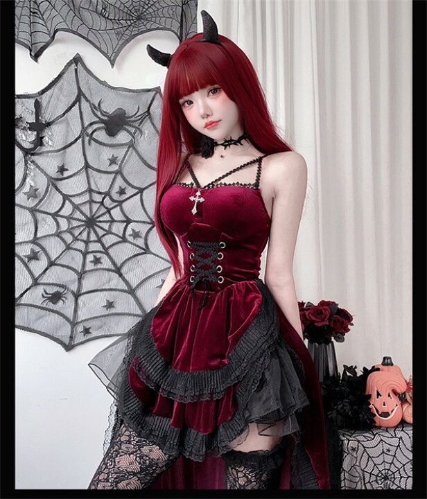 楽天市場】ハロウィン コスプレ 大人 欧米風ダークゴシック ハロウィン  