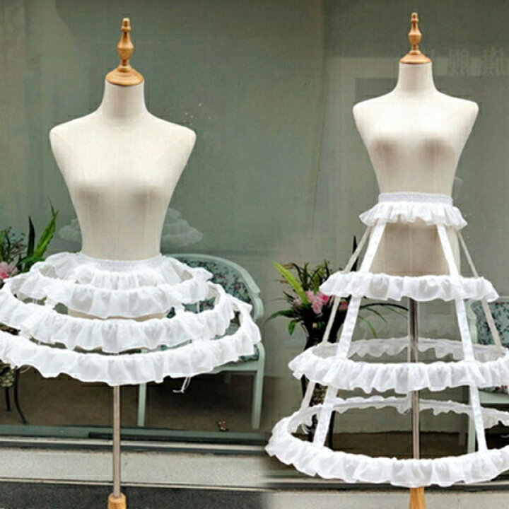 楽天市場】【フリーサイズ】パニエ ロリータ 鳥かごパニエ 白 cosplay  