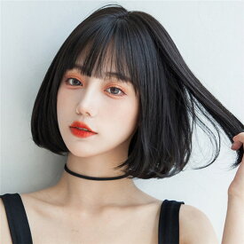 黒髪 ウィッグ 自然 ショート コスプレ 普段使い ボブ 人気 韓国 ウィッグ 超自然 フルウィッグ ネット付 キュート 自然 小顔 コスプレ wig かつら 可愛い 仮装 原宿 結婚式 パーティー 耐熱ウィッグ 日常用 dp066g4g4w7