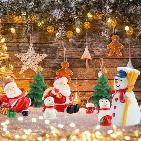 クリスマスミニチュア 卓上置物装飾 手作りアクセサリー ツリー ブーツ 雪だるま 樹脂 ガーデン装飾 デコパーツ 手芸用品 飾り 盆栽 鉢植え 園芸 小道具 クリスマスプレゼント 雰囲気満載 DIY 風景置物 庭盆栽装飾 クリスマス雑貨 小道具 （15PCS 混合パターン）