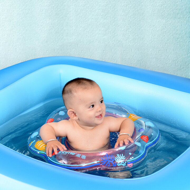ピンク　ベビー浮き輪  プール バス お風呂 赤ちゃん 入浴 おもちゃ