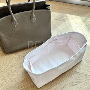 �o�b�O�C���o�b�O �G�����X Hermes Birkin 20/25/30/35�Ή� �����V���N �y�� ���� �C���i�[�o�b�O �`���b�N�t�� ������ �傫�� �o�b�O�̒� ���� ���� �ʋ� ���s�o�b�O �h�� ����\ �o�b�O ���� �� 