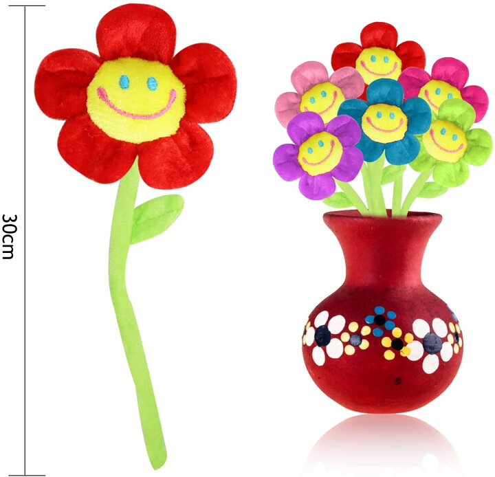 楽天市場 スマイルフラワー ぬいぐるみ花束 6本入 ブーケ 枯れない花 フラワーブーケ 造花 バレンタインデー 贈り物 誕生日 記念日 母の日 女性 彼女 友達 お祝い Sunny Station