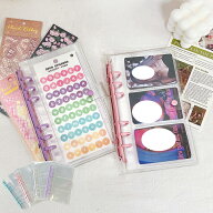 ＼2点以上で710円OFFクーポン★限定特典／【楽天2位入賞】【リフィル20枚付属】 シール帳 バインダー 6穴…