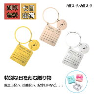 ＼P4倍★お買い物マラソン／ 【3冠達成！ 楽天1位】カスタム刻印 ペアキーホルダー キーリング カレンダ…