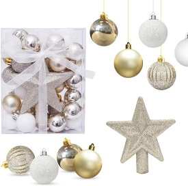 ＼半額&P2倍★楽天スーパーSALE／クリスマス クリスマスボール 3cm 30pcs ツリートップスター 華やか クリスマスツリー 飾り付け 飾り セット クリスマス ツリー デコレーション