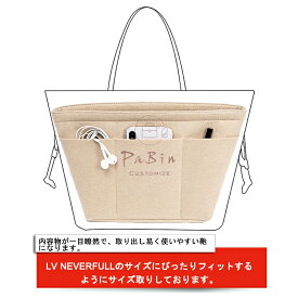 バッグインバッグ LV neverfull対応 自立 軽い インナーバッグ ルイヴィトン対応 LOUIS VUITTON対応 レディース フェルト素材 ポリエステルフェルト ツールボックス 仕切り 母の日