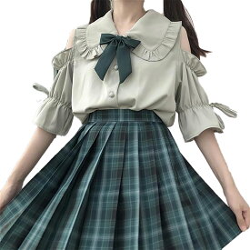 JK 制服 コスプレ S〜6L 大きいサイズ 肩出し セクシー スクール制服 上下 セーラー服 学生服 可愛い コスチューム LL 2L 3L 4L 5L 6L レディース メンズ 女性 男性 男女兼用 コスプレ衣装 プリーツ スカート ネクタイ 黒 赤 緑 紫 青 学生服