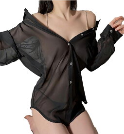 セクシー 彼シャツ コスプレ 衣装 コスチューム かわいい 白シャツ Yシャツ コス ゆったり ビッグシルエットお泊まりシャツ ブラック ホワイト 白 黒 シースルー スケスケ ワイシャツ 大きいサイズ レディース 女性 男性 メンズ 女装 過激