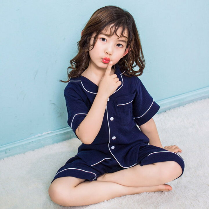楽天市場 キッズ パジャマ 女の子 半袖 ルームウェア 100cm 110cm 1cm 130cm 140cm 150cm 160cm 前開き かぶり ボタン 春 秋 夏 子供 かわいい おしゃれ 薄手 Sunone Shop