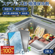 ＼即納／【クーポンで1点940円★P5倍】2026新発売 保冷剤 ステンレス保冷剤 2枚セット ステンレス 長時間…
