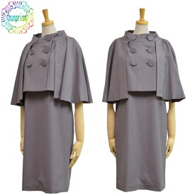 スーツ セレモニースーツ ワンピース スーツ グレー C270 スタンドカラースーツ卒業式 謝恩会 母 ママ 結婚式 オフィス 発表会 ワンピース フォーマル お呼ばれ 同窓会 訳あり セレモニースーツ 20代 セレモニー30代 40代